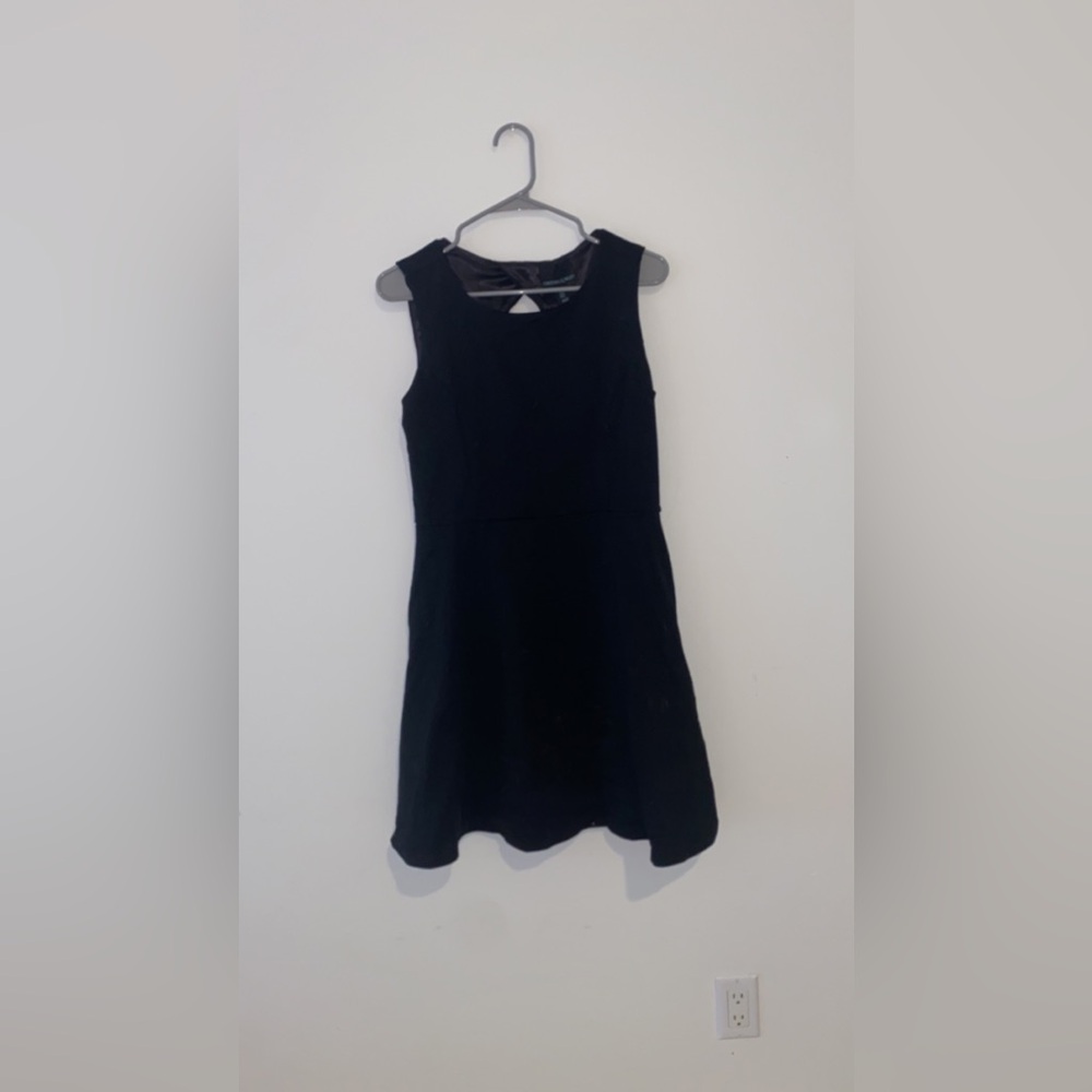 Cynthia Rowley Black Short Dress with Back Cut-Out - Size Medium